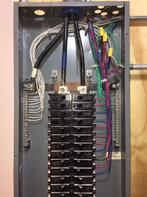 electrical 4 cable supply to main box|4 wire feeder to sub panel.